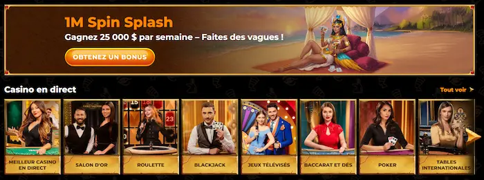 AmunRa Casino France games